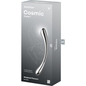 SATISFYER - DILDO A DOPPIA ESTREMITÀ IN ACCIAIO INOX COSMIC CREST 1 - immagine 5