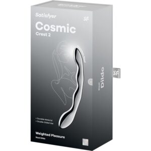 SATISFYER - DILDO A DOPPIA ESTREMITÀ IN ACCIAIO INOX COSMIC CREST 2 - immagine 5