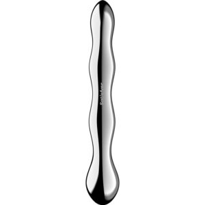 SATISFYER - DILDO A DOPPIA ESTREMITÀ IN ACCIAIO INOX COSMIC CREST 2 - immagine 4