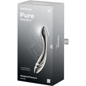 SATISFYER - DILDO A DOPPIA ESTREMITÀ IN ACCIAIO INOX PURE GRAVITY 3 - immagine 5