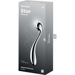 SATISFYER - DILDO A DOPPIA ESTREMITÀ IN ACCIAIO INOX STAR FORCE 4 - immagine 5