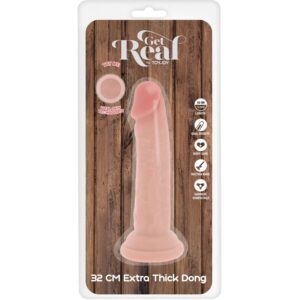 GET REAL - DONG DELUXE IN TPE A DOPPIA DENSITÀ 32 CM - immagine 5