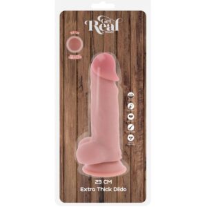 GET REAL - PENE REALISTICO DELUXE CON TESTICOLI EXTRA SPESSI 23 CM - immagine 5