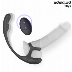 ADDICTED TOYS - PLUG ANALE CON VIBRAZIONE E OSCILLAZIONE A 360º E STIMOLATORE DEI TESTICOLI - immagine 4