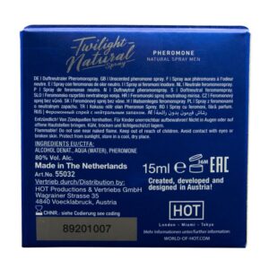 HOT - TWILIGHT PHEROMONE NATURAL MEN 15 ML - immagine 4