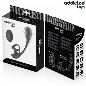 ADDICTED TOYS - PLUG ANALE CON VIBRAZIONE E OSCILLAZIONE A 360º E STIMOLATORE DEI TESTICOLI - immagine 8