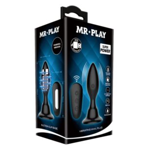 MR PLAY - PLUG ANALE CON TELECOMANDO VIBRAZIONE NERO - immagine 9