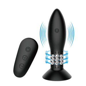MR PLAY - SPINA CON TELECOMANDO SFERE ROTANTI NERE - immagine 2