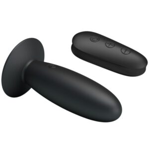 MR PLAY - PLUG ANALE CON TELECOMANDO VIBRAZIONE NERO - immagine 3