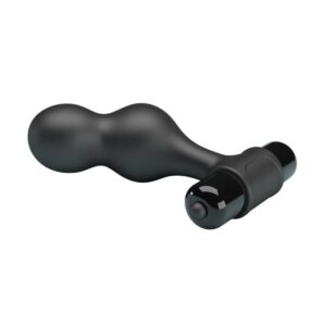 MR PLAY - PLUG ANALE VIBRATORE IN SILICONE NERO - immagine 6