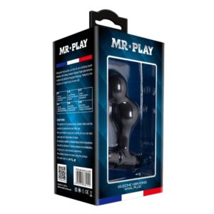 MR PLAY - PLUG ANALE VIBRATORE IN SILICONE NERO - immagine 10