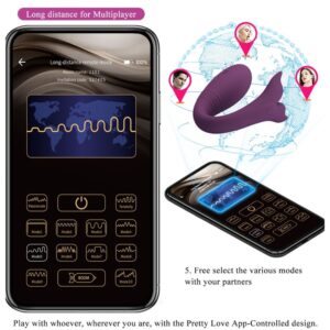 PRETTY LOVE - APP JAYLEEN VIBRATOR TELECOMANDO VIOLA - immagine 16