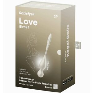 SATISFYER - LOVE BIRDS SFERE KEGEL VIBRANTI BIANCHE - immagine 6