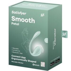 SATISFYER - STIMOLATORE PUNTO G PETALE LISCIO VERDE ACQUA APP GRATUITA - immagine 6