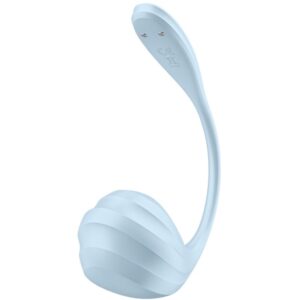 SATISFYER - STIMOLATORE PUNTO G PETALE LISCIO SKY BLUE APP GRATUITA - immagine 3