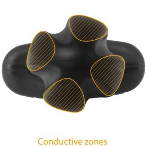 ELECTRASTIM - TARTARUS PLUG ANALE QUADRIPOLARE IN SILICONE NERO - immagine 5
