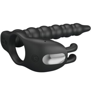PRETTY LOVE - BLACKNEY ANELLI PER PENE CON SPINA VIBRATORE - immagine 2