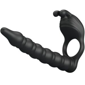 PRETTY LOVE - BLACKNEY ANELLI PER PENE CON SPINA VIBRATORE - immagine 4