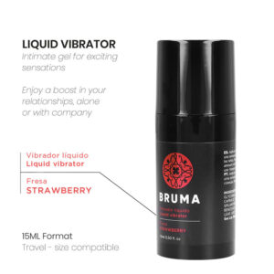BRUMA - VIBRATORE LIQUIDO ULTRA SCORREVOLE FRAGOLA 15 ML - immagine 2