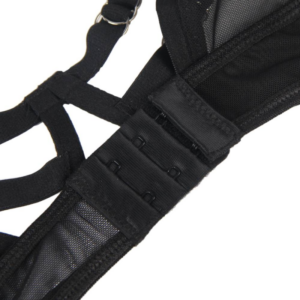 SUBBLIME - SET DUE PEZZI DI REGGISENO TRASPARENTE E STRISCE S/M - immagine 3