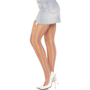 LEG AVENUE - CALZE ALL'UNCINETTO MULTICOLORE - immagine 3