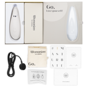 WOMANIZER - PREMIUM 2 STIMOLATORE CLITORALE GRIGIO CALDO - immagine 6