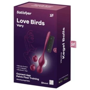 SATISFYER - LOVE BIRDS VARY SFERE VIBRANTI APP GRATUITA WINE ROSSO - immagine 5