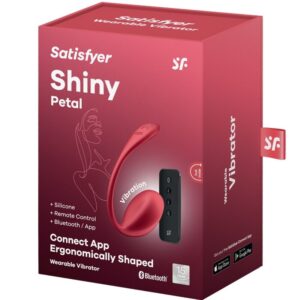 SATISFYER - SHINY PETAL STIMOLATORE CON TELECOMANDO G-POINT ROSSO APP GRATUITA - immagine 7