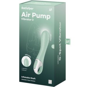 SATISFYER - AIR PUMP VIBRATOR 3 PUNTO G GONFIABILE MENTA - immagine 6
