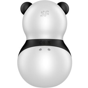SATISFYER - POCKET PANDA STIMOLATORE E VIBRATORE IN BIANCO E NERO - immagine 3