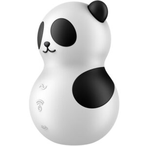 SATISFYER - POCKET PANDA STIMOLATORE E VIBRATORE IN BIANCO E NERO - immagine 6