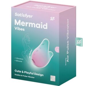 SATISFYER - MERMAID VIBES STIMOLATORE E VIBRATORE MENTA E ROSA - immagine 5