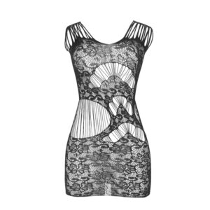 SUBBLIME - 951771 VESTITO LUNGO CON SCHIENA APERTA A RETE NERO TAGLIA UNICA - immagine 3