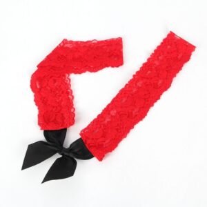 SUBBLIME - 952068 ABITO CORTO A RETE CON CUCITURE NERE E ROSSE TAGLIA UNICA - immagine 4