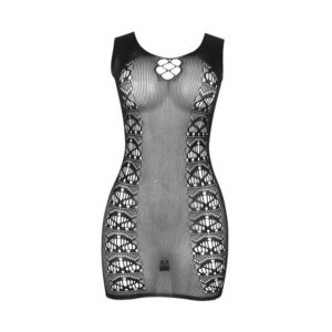 SUBBLIME - 952167 VESTITO CORTO A RETE ELASTICA NERO TAGLIA UNICA - immagine 7