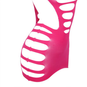 SUBBLIME - 952273 VESTITO ELASTICO A RETE MANICA LUNGA ROSA TAGLIA UNICA - immagine 5