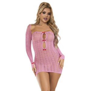 SUBBLIME - 952471 VESTITO A RETE ROSA TAGLIA UNICA - immagine 4