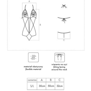 LIVCO CORSETTI FASHION - LUISINA LC 20217 BODY NERO TAGLIA UNICA - immagine 5