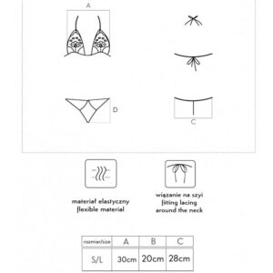 LIVCO CORSETTI FASHION - JIMENA LC 20216 REGGISENO + PERIZOMA NERO TAGLIA UNICA - immagine 6