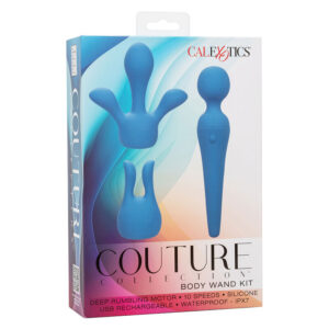 CALEXOTICS - COUTURE KIT VIBRATORE WAND 10 VIBRAZIONI BLU - immagine 11