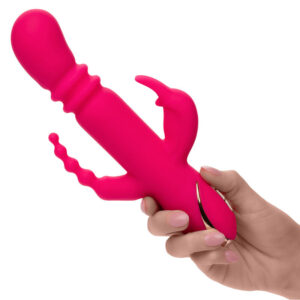 CALEXOTICS - JACK FANTASY VIBRATORE TRIPLO RISCALDATO ROSA CONIGLIO - immagine 6