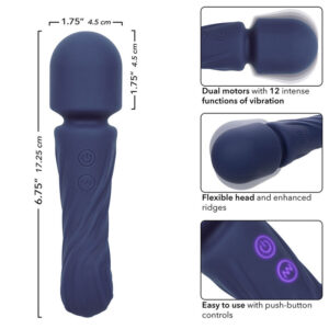 CALEXOTICS - CHARISMA ALLURE MASSAGGIATORE DOPPIO MOTORE 12 FUNZIONI 17,25 CM X 4,5 CM VIOLA - immagine 6