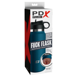 PDX PLUS - FUCK FLASK VAGINE DISCRET STROKER MODELLO MARRONE 1 - immagine 7