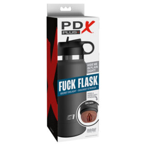 PDX PLUS - FUCK FLASK VAGINE DISCRET STROKER MARRONE MODELLO 2 - immagine 6