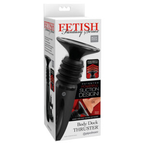 FETISH FANTASY SERIES - BODY DOCK MORSETTO PER DILDO THRUSTER CON 7 MODALITÀ DI SPINTA NERO - immagine 5