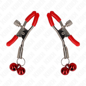 KINK - PINZA PER CAPEZZOLI DOPPIA CAMPANA ROSSA 6 CM - immagine 2