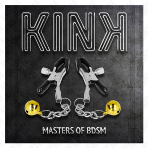 KINK - MORSETTI PER CAPEZZOLI CON PENDENTE JINGLE BELL ORO 6 CM - immagine 5