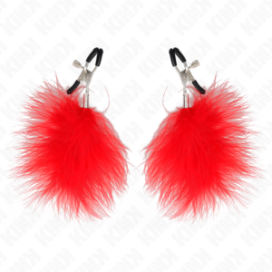 KINK - PINZA PER CAPEzzoli PIUMA ROSSO 7 CM - immagine 2