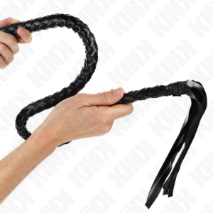 KINK - FRUSTA SERPENTE CON ANELLO MANO NERA 65 CM - immagine 2