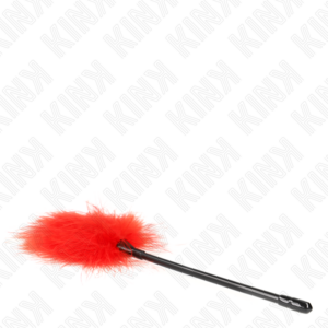 KINK - PIUME ROSSE TICKLE UTILIZZATE PER IL KIT BONDAGE 27 CM - immagine 4